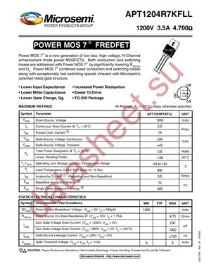 APT1204R7KFLLG datasheet  